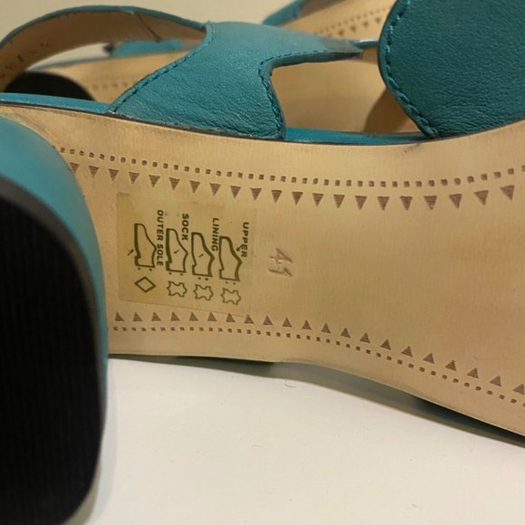 Aqua Three Strap Bruno Remi Sandals - Picture 6 of 6